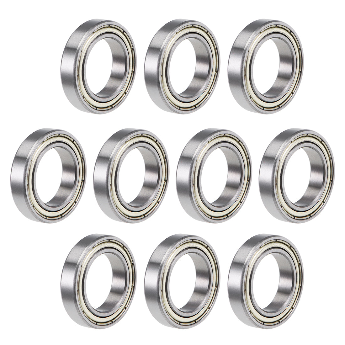 uxcell Uxcell Deep Groove Ball Bearings Thin Section Double Shielded Chrome Steel ABEC1