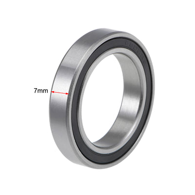 Harfington Uxcell Deep Groove Ball Bearings Thin Section Double Sealed Chrome Steel Bearings