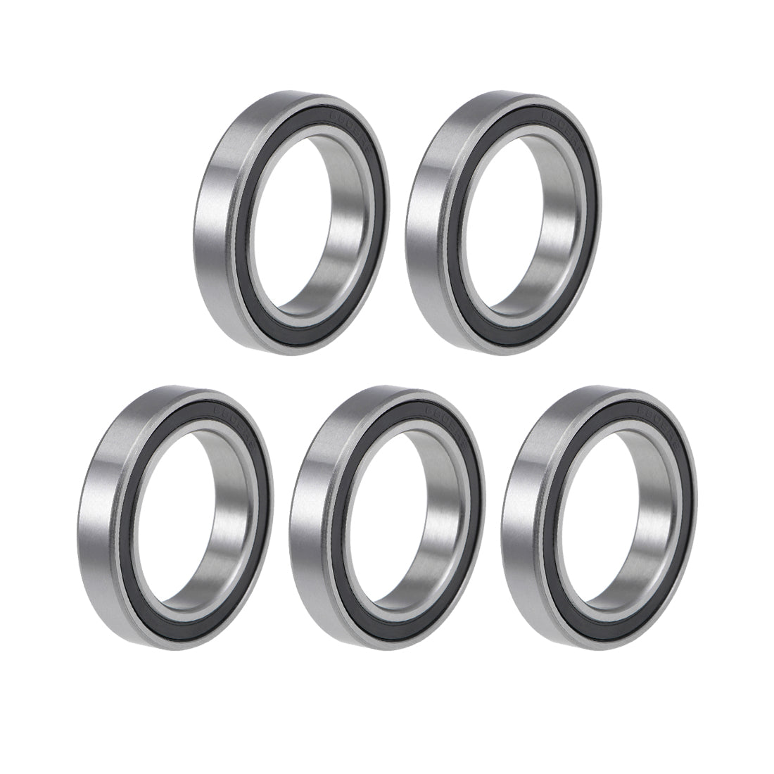 uxcell Uxcell Deep Groove Ball Bearings Thin Section Double Sealed Chrome Steel Bearings