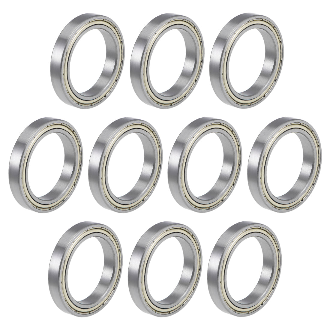 uxcell Uxcell Deep Groove Ball Bearings Thin Section Double Shielded Chrome Steel ABEC1