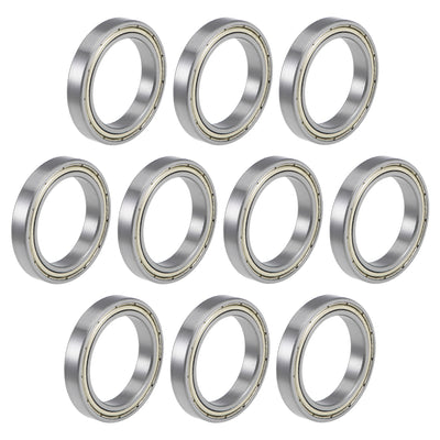 Harfington Uxcell Deep Groove Ball Bearings Thin Section Double Shielded Chrome Steel ABEC1