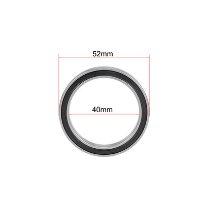 Harfington Uxcell Deep Groove Ball Bearings Thin Section Double Seal Chrome Steel ABEC1