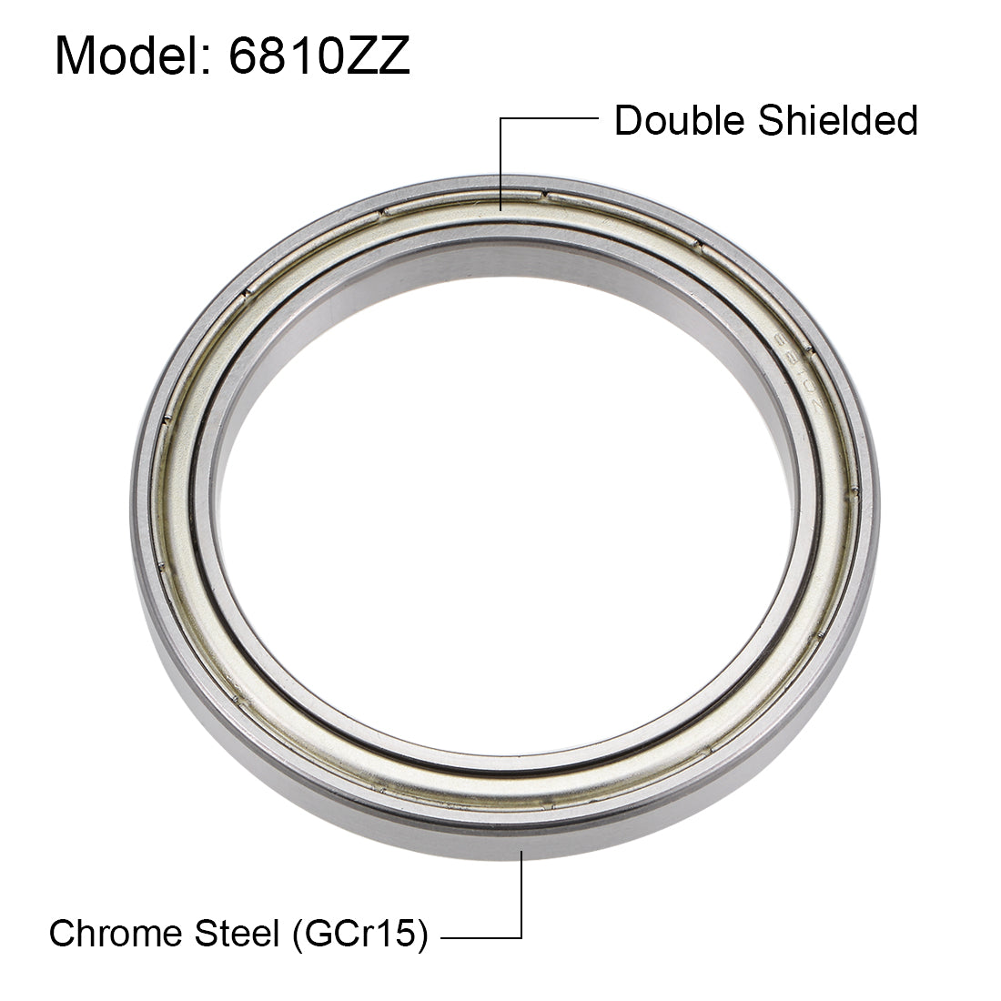 uxcell Uxcell Deep Groove Ball Bearings Thin Section Double Shielded Chrome Steel