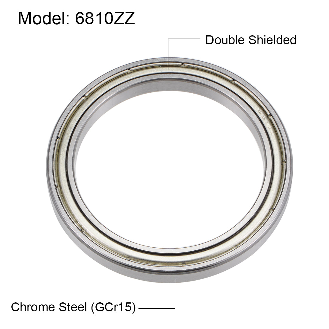 uxcell Uxcell Deep Groove Ball Bearings Thin Section Double Shield Chrome Steel ABEC1