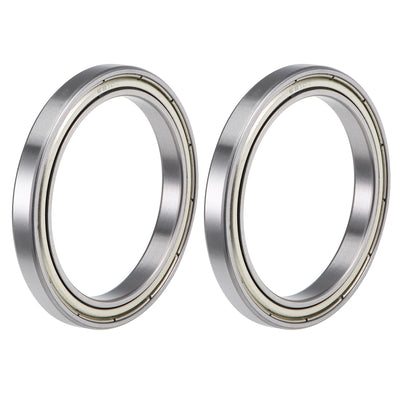 Harfington Uxcell Deep Groove Ball Bearings Thin Section Double Shield Chrome Steel ABEC1