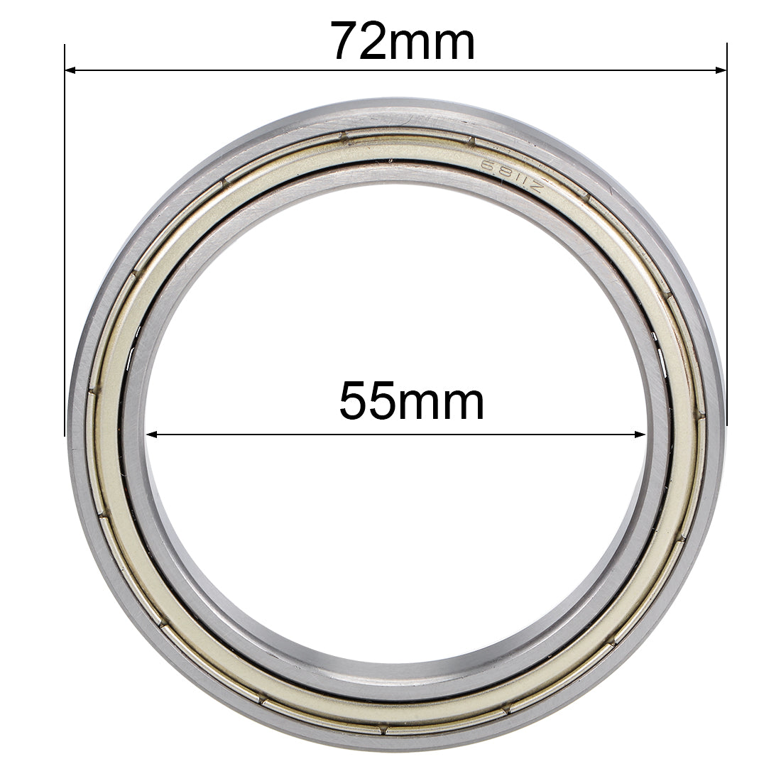 uxcell Uxcell Deep Groove Ball Bearings Thin Section Double Shielded Chrome Steel