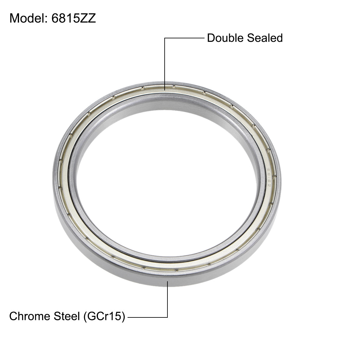 uxcell Uxcell Deep Groove Ball Bearings Thin Section Double Shielded Chrome Steel