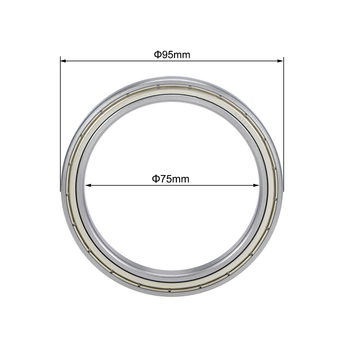 uxcell Uxcell Deep Groove Ball Bearings Thin Section Double Shielded Chrome Steel