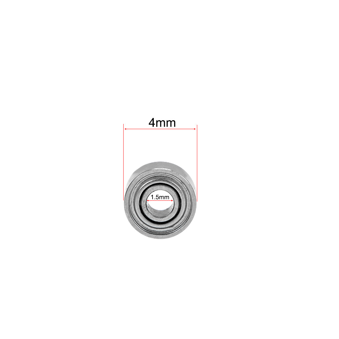 uxcell Uxcell Deep Groove Ball Bearings Z2 Double Shield Chrome Steel