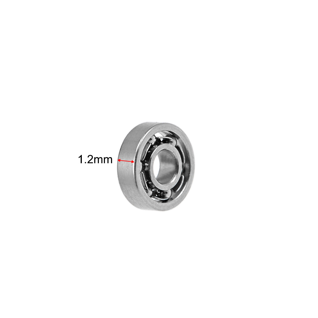 uxcell Uxcell Miniature Deep Groove Ball Bearings Open Type Chrome Steel Bearing