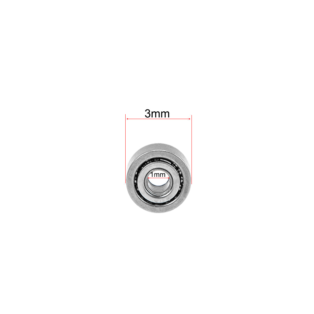 uxcell Uxcell Miniature Deep Groove Ball Bearings Open Type Chrome Steel Bearing