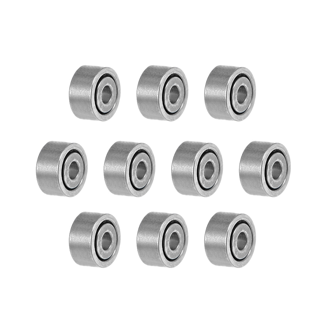 uxcell Uxcell Miniature Deep Groove Ball Bearings Open Type Chrome Steel Bearing