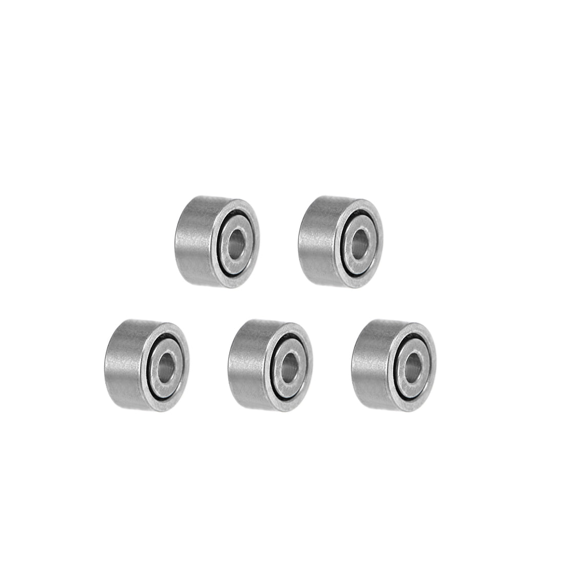 uxcell Uxcell Miniature Deep Groove Ball Bearings Open Type Chrome Steel