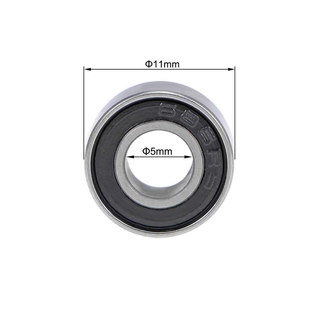 uxcell Uxcell Deep Groove Ball Bearings Metric Double Sealed Chrome Steel Rollers Z2