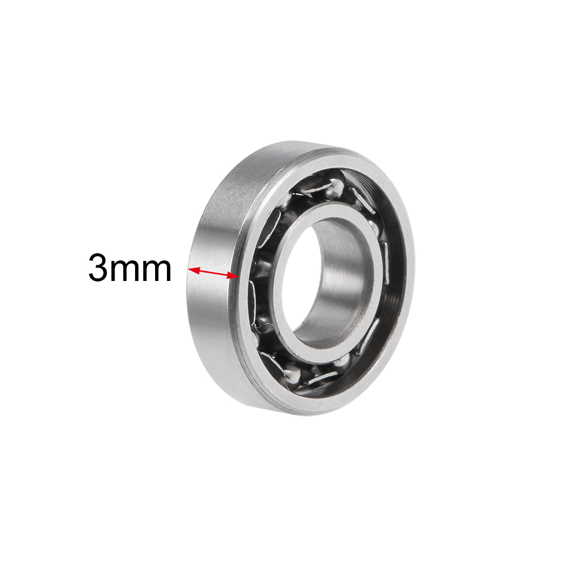 uxcell Uxcell 685K Ball Bearings Z2 5x11x3mm Open Type Chrome Steel 4pcs