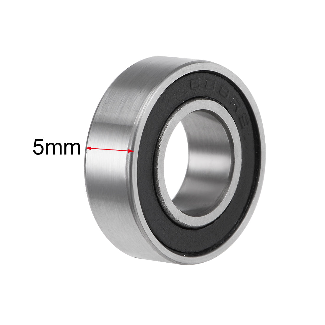 uxcell Uxcell Deep Groove Ball Bearing Metric Double Seal Chrome Steel ABEC1 Z2