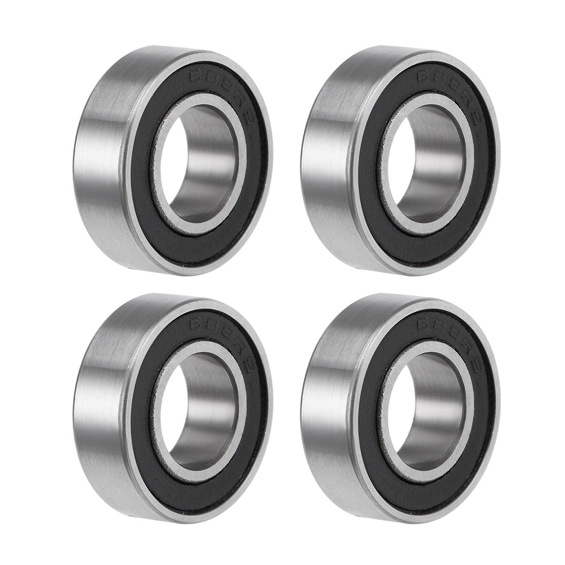 uxcell Uxcell Deep Groove Ball Bearing Metric Double Seal Chrome Steel ABEC1 Z2