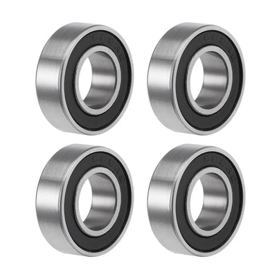 Harfington Uxcell Deep Groove Ball Bearing Metric Double Seal Chrome Steel ABEC1 Z2