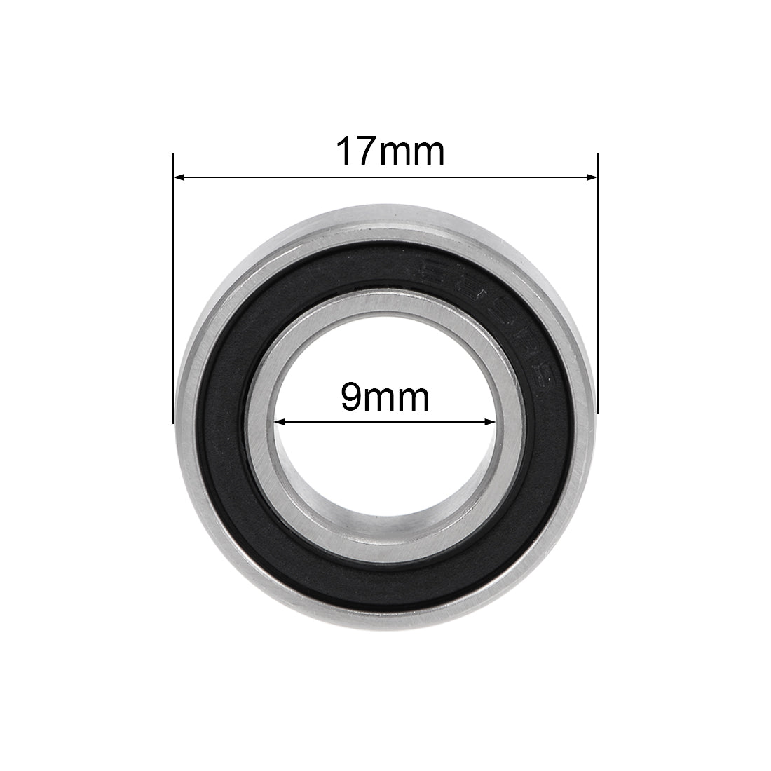 uxcell Uxcell Deep Groove Ball Bearings Metric Double Sealed Chrome Steel Rollers Z2