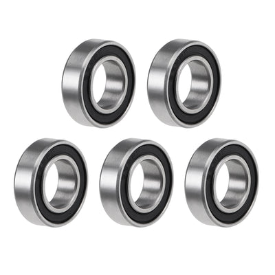 Harfington Uxcell Deep Groove Ball Bearings Metric Double Sealed Chrome Steel Rollers Z2