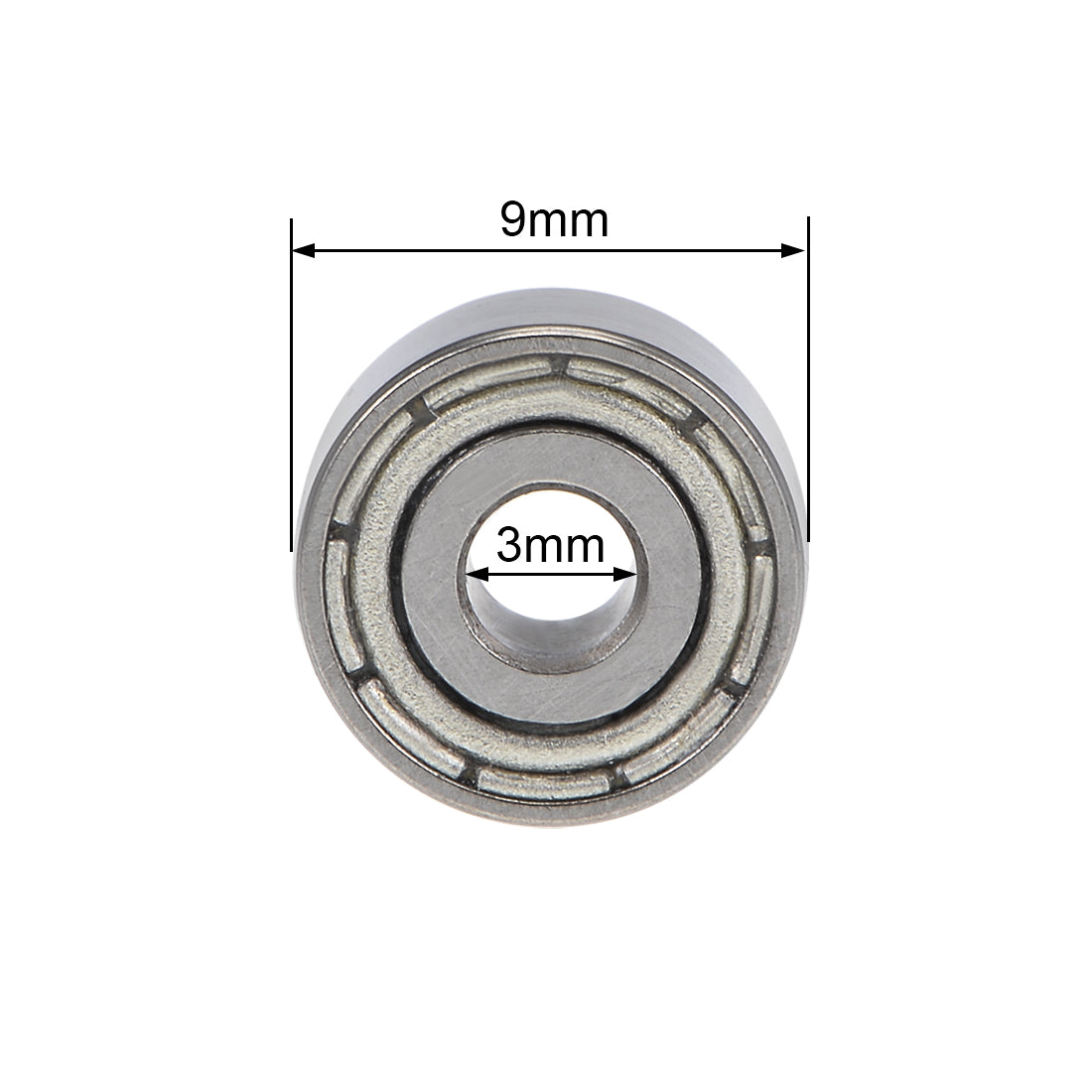 uxcell Uxcell Deep Groove Ball Bearings Z2 Double Shield Chrome Steel