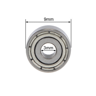 Harfington Uxcell Deep Groove Ball Bearings Z2 Double Shield Chrome Steel