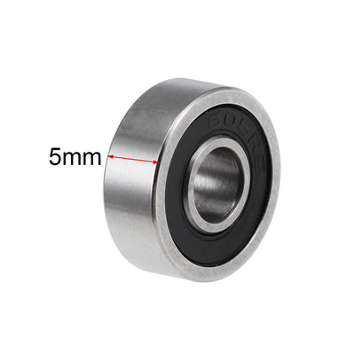 Harfington Uxcell Deep Groove Ball Bearings Z2 Double Sealed Chrome Steel Roller