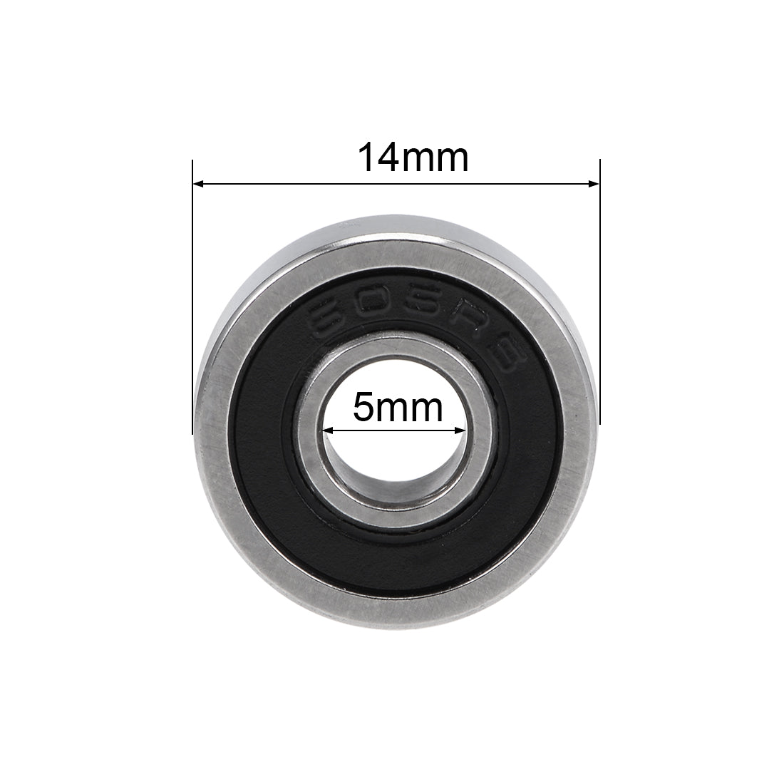 uxcell Uxcell Deep Groove Ball Bearings Z2 Double Sealed Chrome Steel Roller