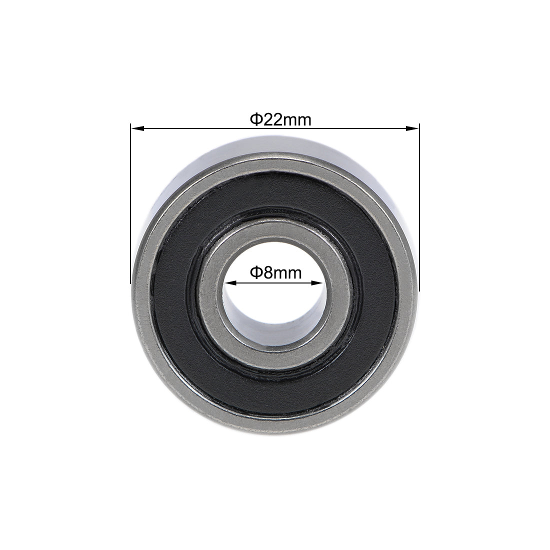 uxcell Uxcell Deep Groove Ball Bearings Z2 Double Sealed Chrome Steel Roller