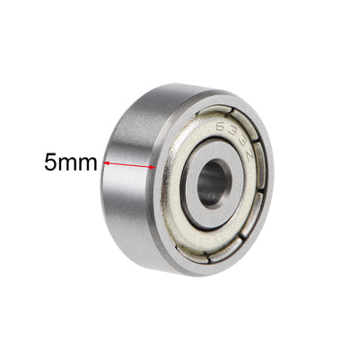 Harfington Uxcell Deep Groove Ball Bearings Z2 Double Shield Chrome Steel