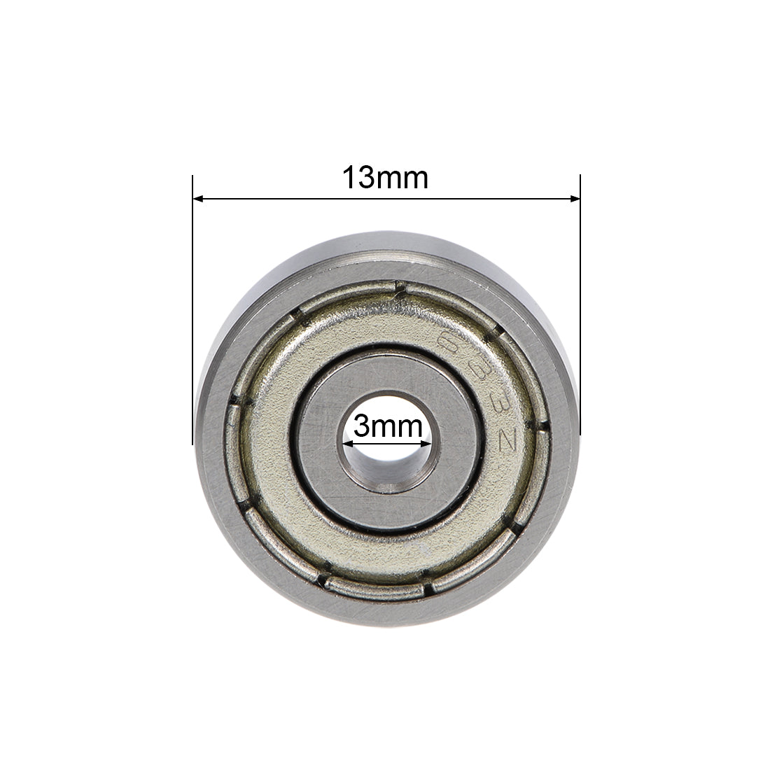 uxcell Uxcell Deep Groove Ball Bearings Z2 Double Shield Chrome Steel