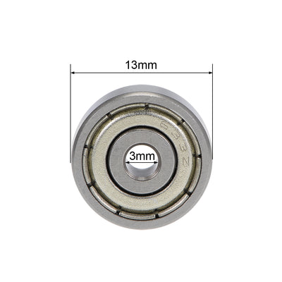 Harfington Uxcell Deep Groove Ball Bearings Z2 Double Shield Chrome Steel