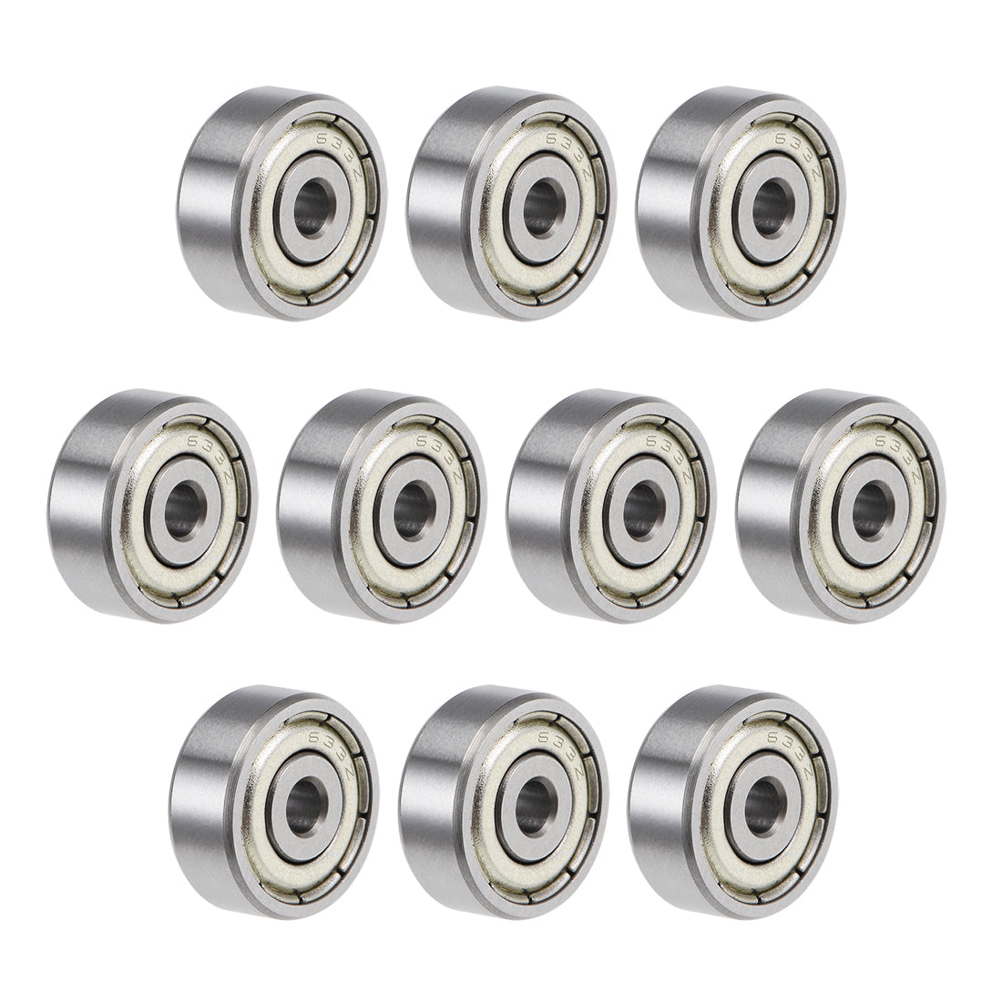 uxcell Uxcell Deep Groove Ball Bearings Z2 Double Shield Chrome Steel