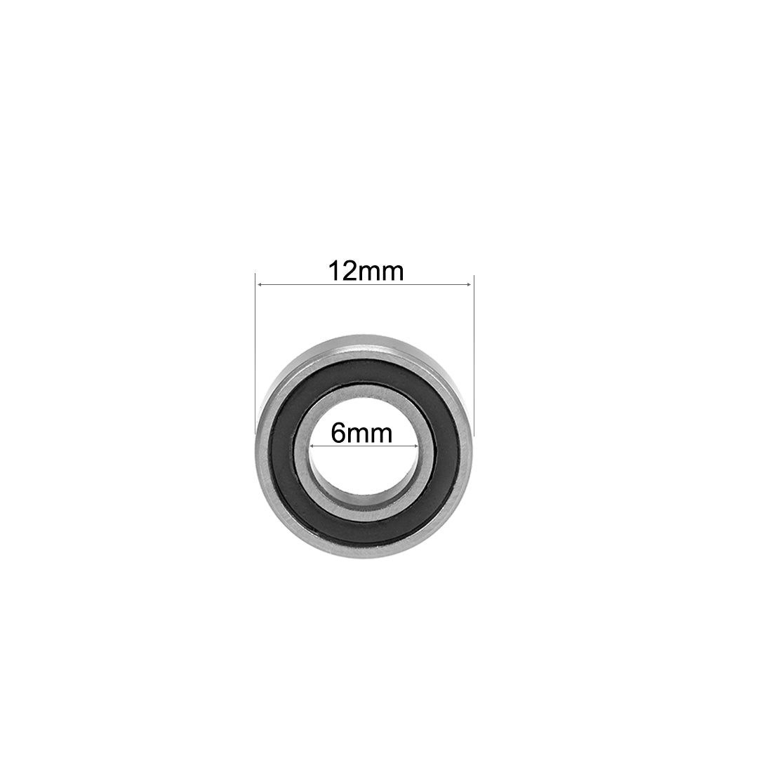 uxcell Uxcell Deep Groove Ball Bearings Metric Double Sealed Chrome Steel P0 Z2 Level