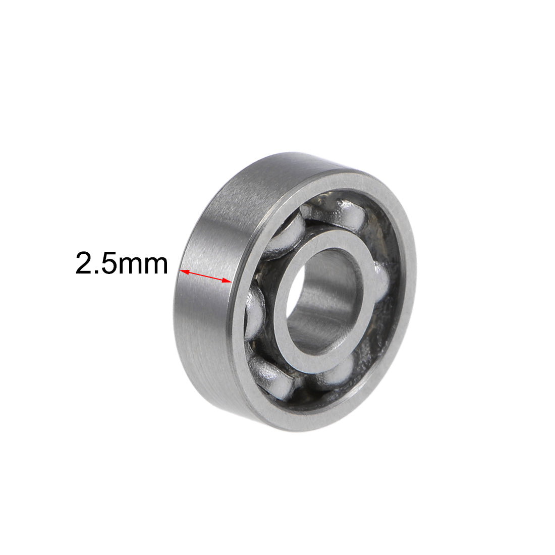 uxcell Uxcell Deep Groove Ball Bearings Metric Open Type Chrome Steel ABEC1 Z2