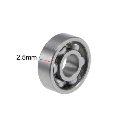 Harfington Uxcell Deep Groove Ball Bearings Metric Open Type Chrome Steel ABEC1 Z2