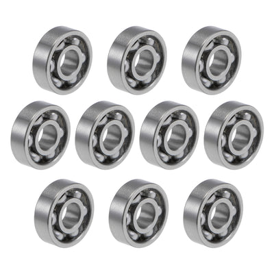 Harfington Uxcell Deep Groove Ball Bearings Metric Open Type Chrome Steel ABEC1 Z2