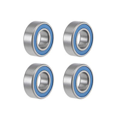 Harfington Uxcell Deep Groove Ball Bearings Metric Double Sealed Chrome Steel Blue P0 Z2