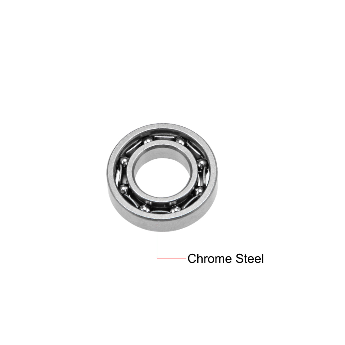 uxcell Uxcell Deep Groove Ball Bearings Metric Open Type Chrome Steel P0 Z2