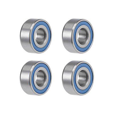 Harfington Uxcell Deep Groove Ball Bearings Metric Double Sealed Chrome Steel Blue P0 Z2