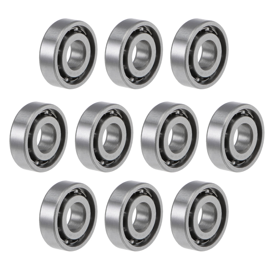 uxcell Uxcell Deep Groove Ball Bearings Metric Open Type Chrome Steel ABEC1 Z2