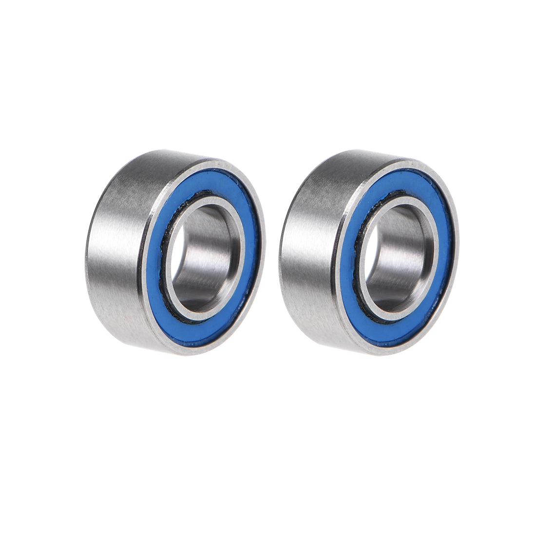 uxcell Uxcell Miniature Deep Groove Ball Bearings Double Sealed Chrome Steel Blue Cover