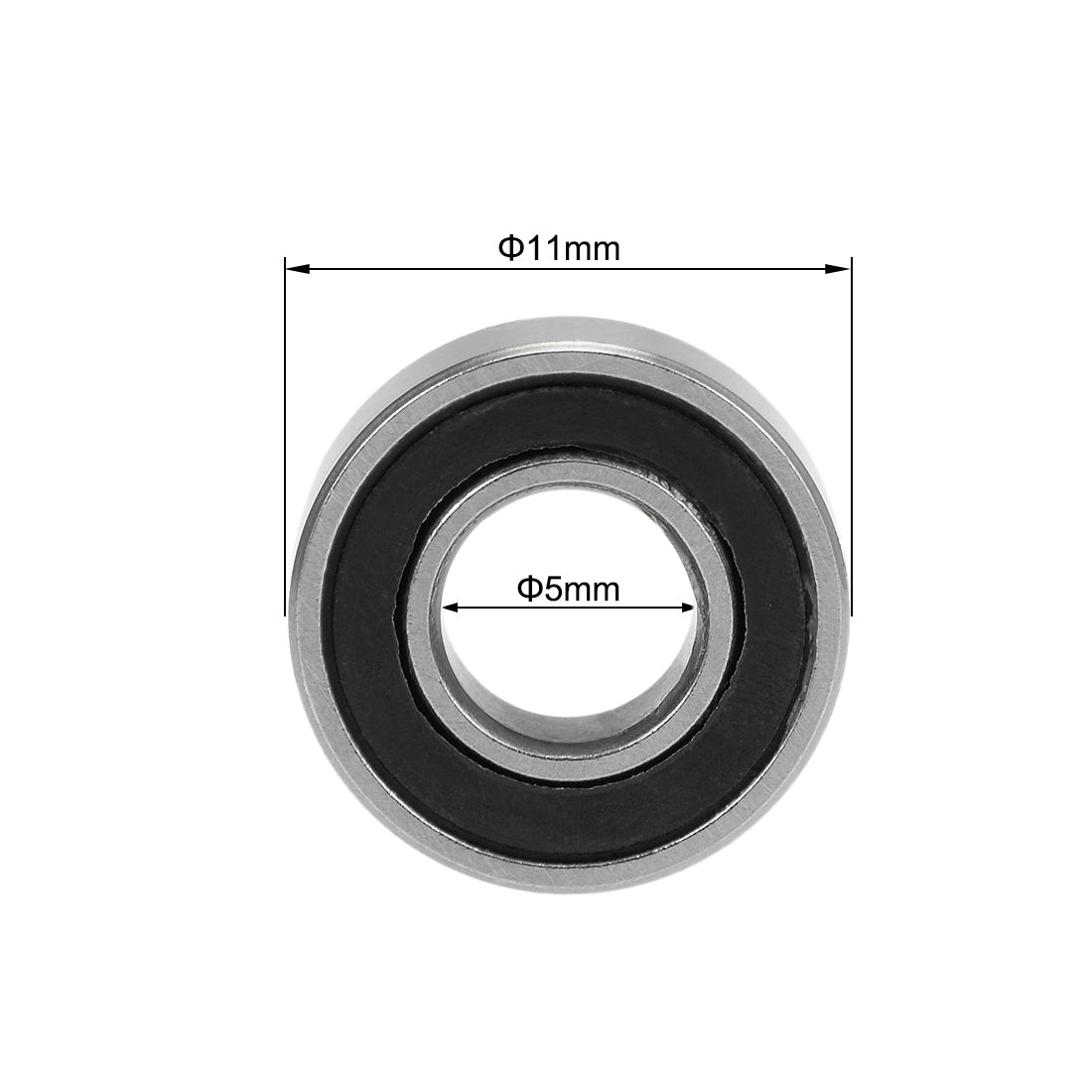 uxcell Uxcell Deep Groove Ball Bearings Metric Double Sealed Chrome Steel P0 Z2 Level