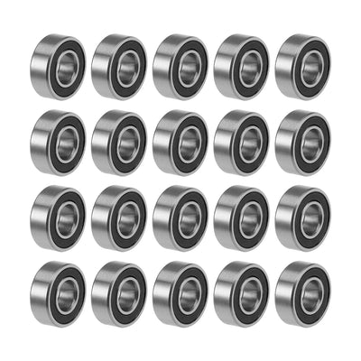 Harfington Uxcell Deep Groove Ball Bearings Metric Double Sealed Chrome Steel P0 Z2 Level