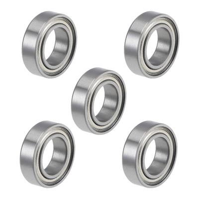 uxcell Uxcell MR148ZZ Ball Bearings Z2 8x14x4mm Double Shielded Chrome Steel 5pcs