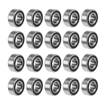 Harfington Uxcell Deep Groove Ball Bearings Metric Double Sealed Chrome Steel P0 Z2 Level