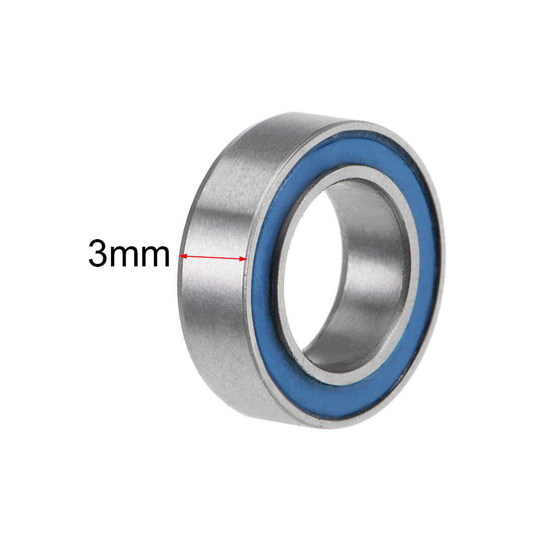 uxcell Uxcell Deep Groove Ball Bearings Metric Double Sealed Chrome Steel Blue P0 Z2