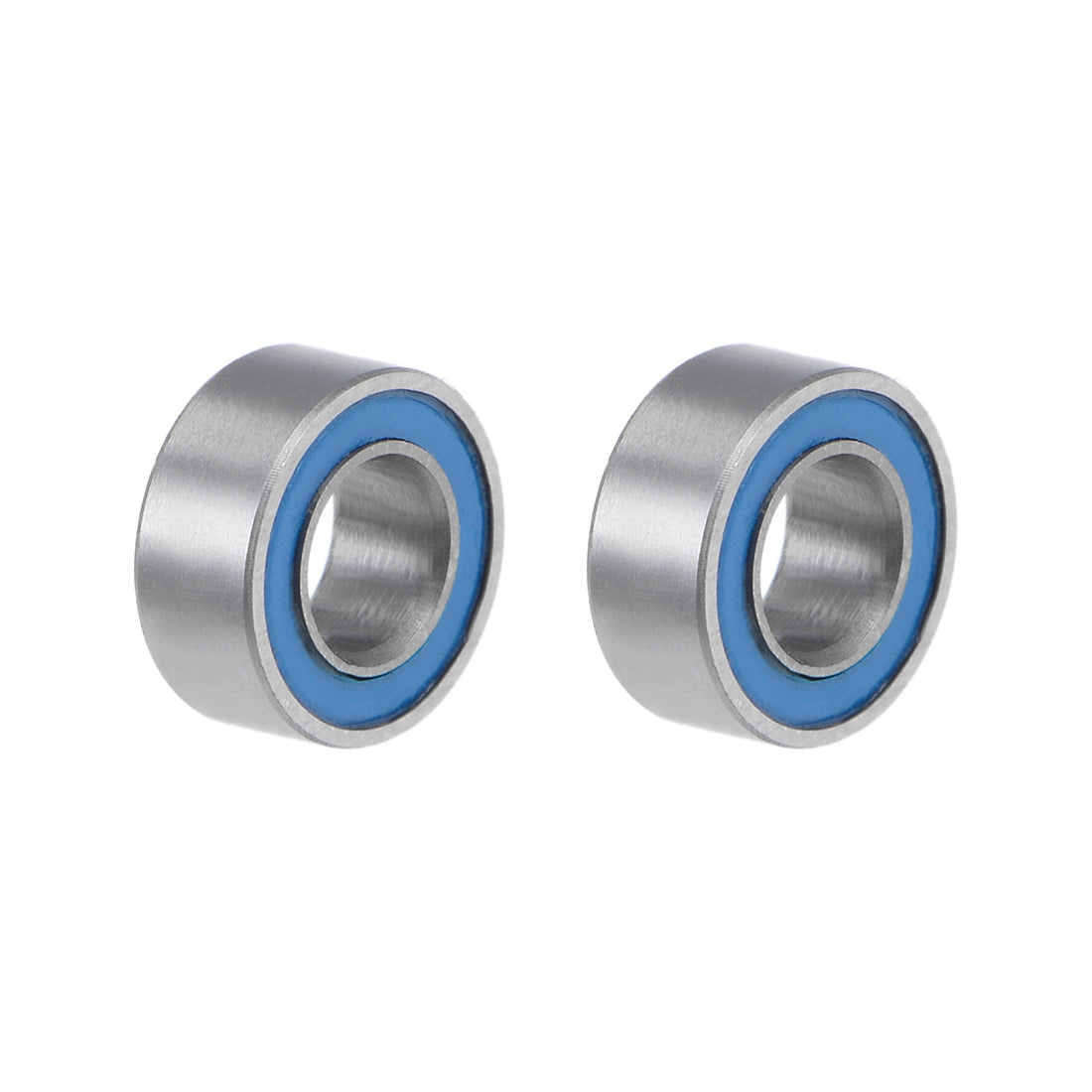 uxcell Uxcell Miniature Deep Groove Ball Bearings Double Sealed Chrome Steel Blue Cover