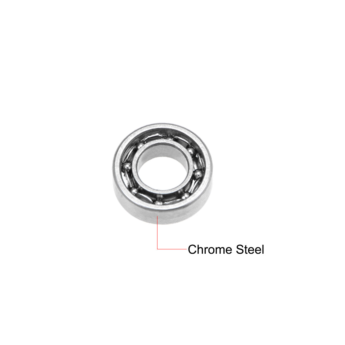 uxcell Uxcell Deep Groove Ball Bearings Metric Open Type Chrome Steel ABEC1 Z2