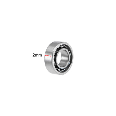 Harfington Uxcell Deep Groove Ball Bearings Metric Open Type Chrome Steel ABEC1 Z2